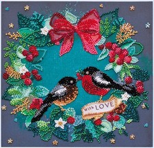 Bead Embroidery Kit "Like a berry " Beaded Stitching Beadwork