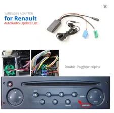 Car Bluetooth 5.0 AUX Adapter with Mic Handsfree Calling for Renault Radio