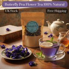 Dried Butterfly Pea Flowers 15-100g | Buy More & Save | UK Stock | Fast Delivery