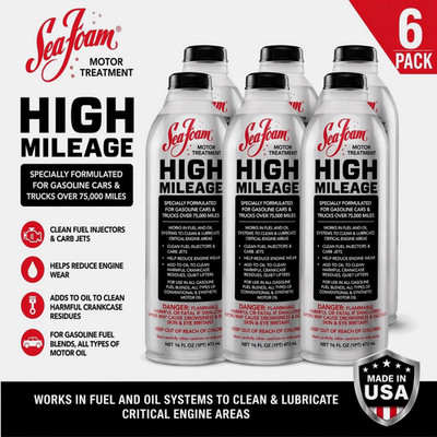 6 Cans Sea Foam High Mileage Fuel Injector Cleaner 16oz Bottles Seafoam HM16