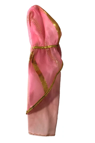 Mattel Barbie Fashion Collectibles #1421 Pink & Gold 2 Piece Dress Vintage 1978