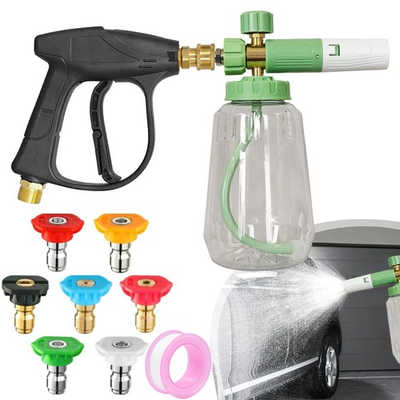 #ad Pressure Washer Gun Car Wash Soap Lance Cannon Spray Jet Bottle Snow Foam Kit US $28.90