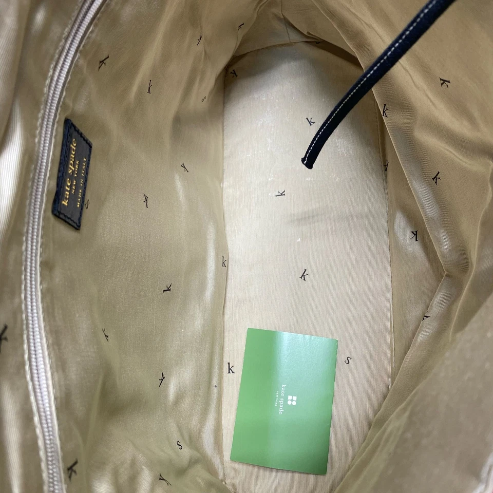 Kate Spade Red Navy Striped Canvas Tote - Image 4 of 4