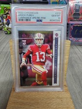 2022 Panini Chronicles - Luminance Update Rookies Brock Purdy #213 Pink (RC)