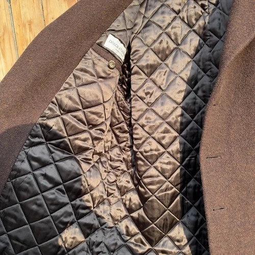 Vintage dolce and Gabbana wool quilted coat  image 4