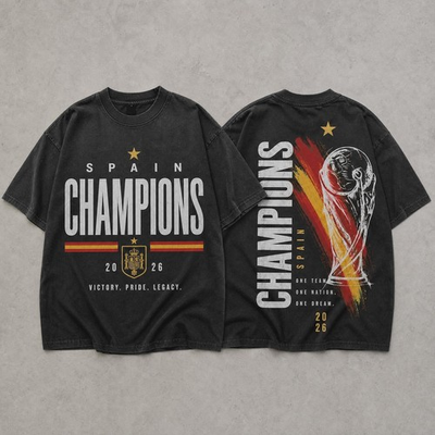 #ad NEW Spain 2026 Champions Soccer Graphic Tee Vintage Football Fan T Shirt $24.99