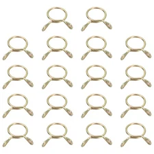 Fuel Line Hose Clips, 30Pcs 11mm Zinc Plated 65Mn Steel Tubing Spring Clamps