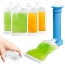 6PCS Reusable Baby Food Pouches Filler Kit Baby Food Pouch Maker for Applesauce