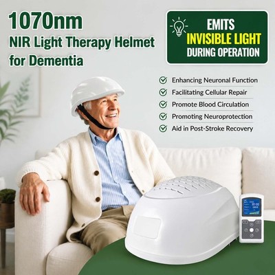 1070nm Home Use Photobiomodulation Helmet 280 Diodes for Multiple Sclerosis PTSD