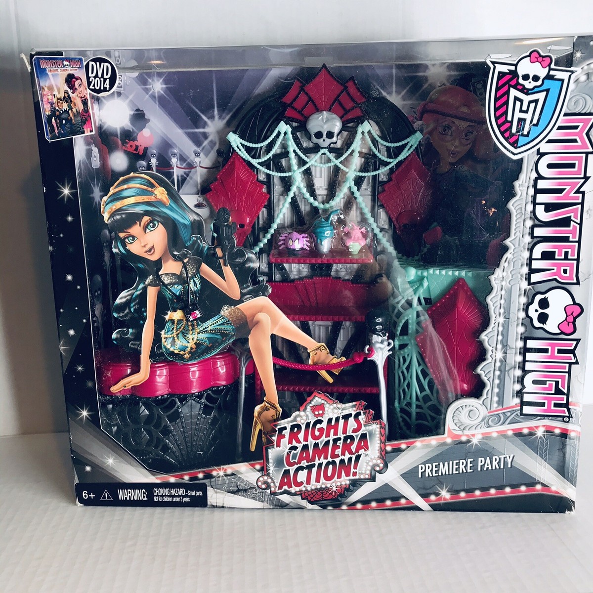 NEW MONSTER HIGH Frights Camera Action Premiere Party Set MATTEL