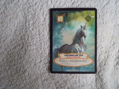 Hyborian Gates CCG ''UNICORN OF ZEN'' Boris Vallejo Trading Card 1995 L/E