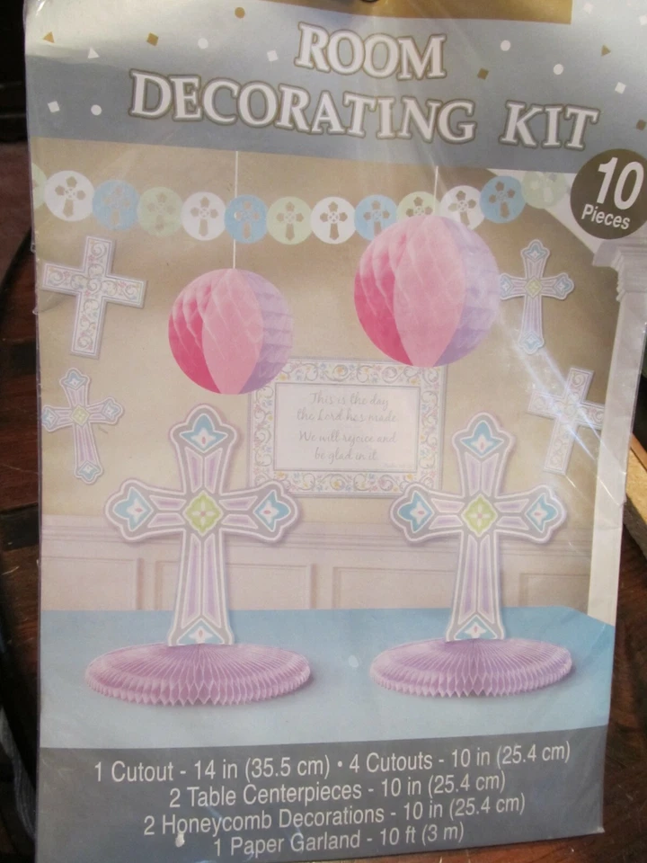 1st Communion Confirmation Religious Party Room Decorations Includes 2 Sets - Image 2 of 4