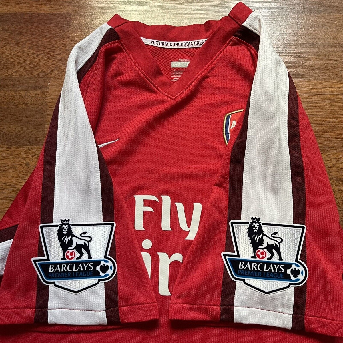 セットアップ:M/M(上/下)[RESALE] ARSENAL NIKE 2008/2010 FOOTBALL HOME JERSEY #4 FABREGAS SIZE