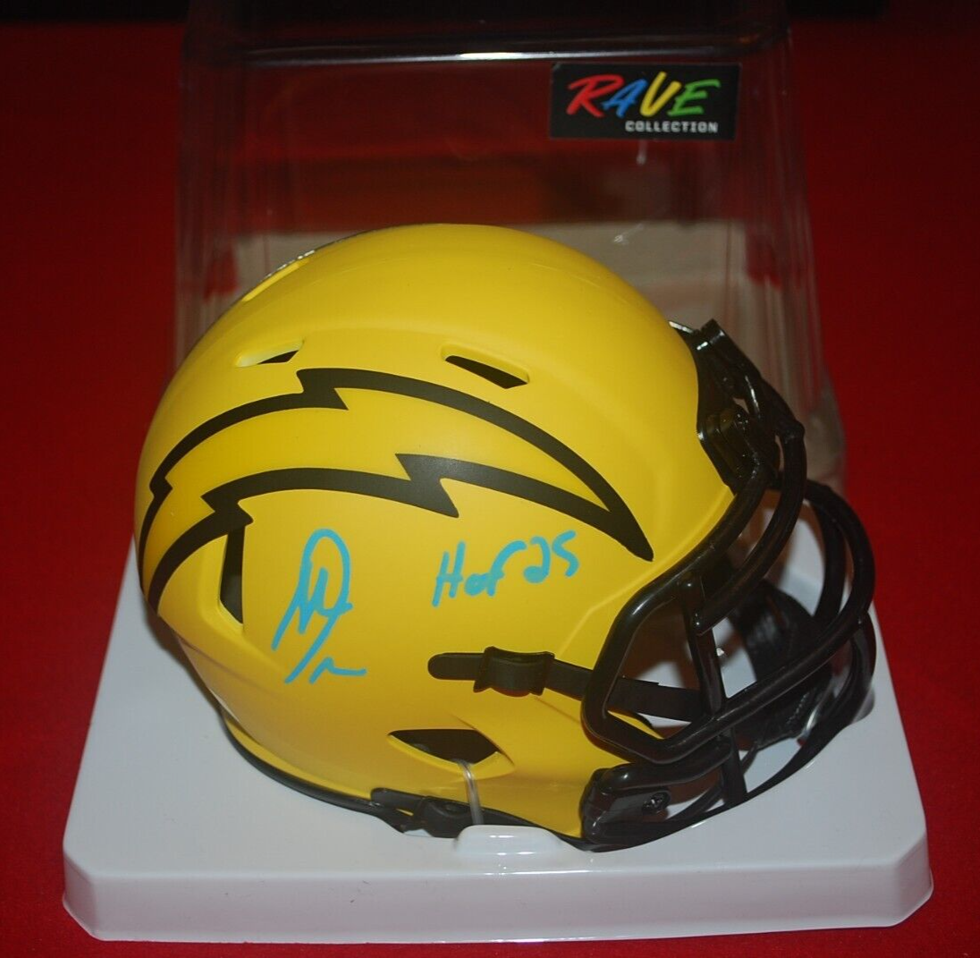Antonio Gates Autographed Signed San Diego Chargers Chargers RAVE Mini Helmet HOF 25 Beckett 2W648492 