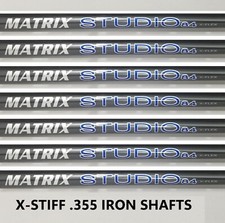 MATRIX 4-PW X-STIFF FLEX GRAPHITE TOUR IRON SHAFTS 355 taper set /7 MADE IN USA