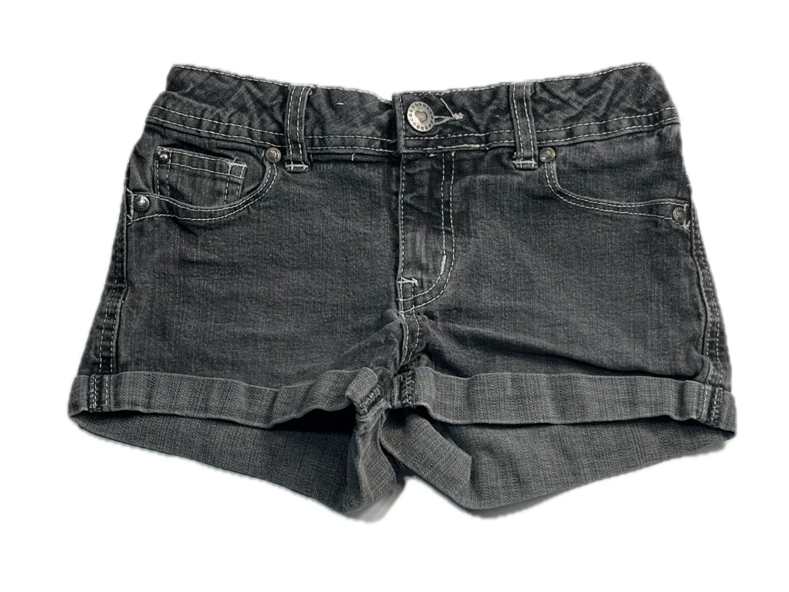Gray denim shorts sale