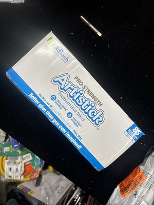 AdTech Artistick Hot Glue Sticks 10'' Full Size, White, 85 Sticks
