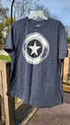 Marvel Comics T-Shirt Captain American Avengers Superhero Winter Solider Gray XL