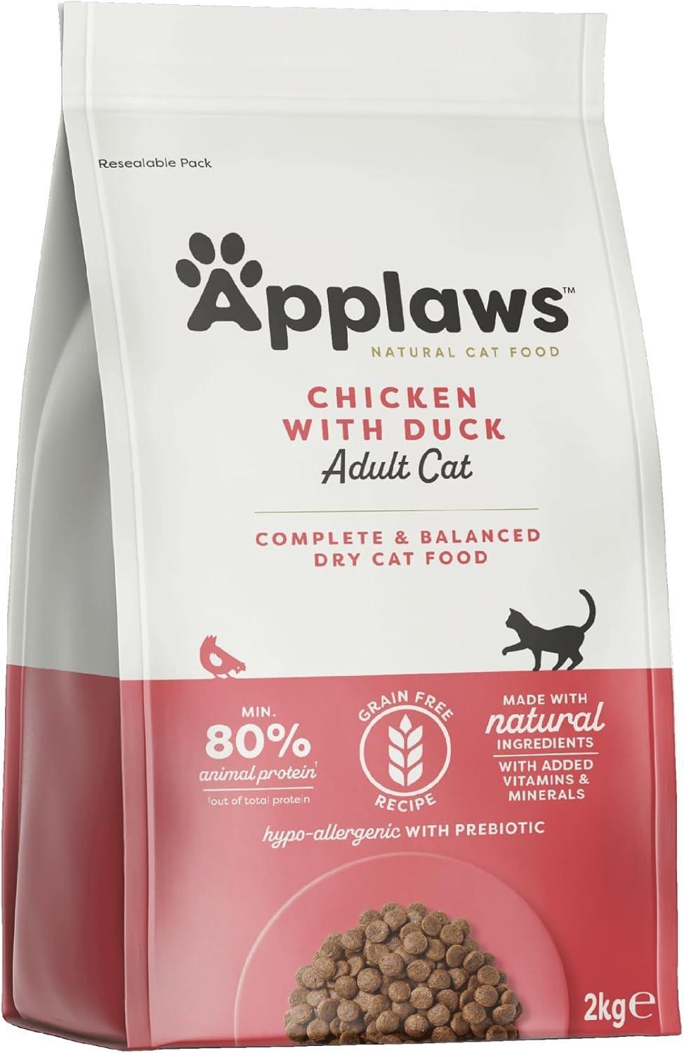 Applaws - Grain Free Dry Cat Food - Chicken & Extra Duck - 2kg