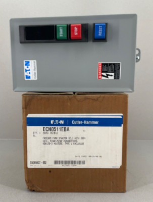 NEW EATON ECN0511EBA FREEDOM FVNR STARTER 208V COIL STRT/STP PUSHBUTTONS AN16DN0
