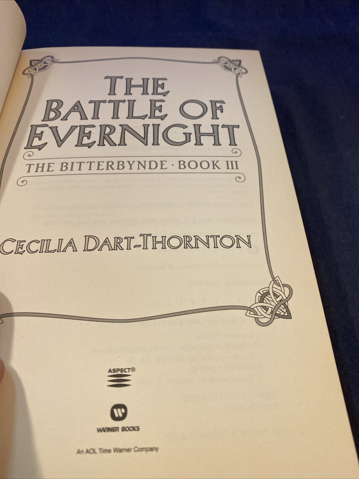 THE BATTLE of EVERNIGHT BITTERBYNDE BOOK 3 by CECILIA DART-THORNTON Hardcover 