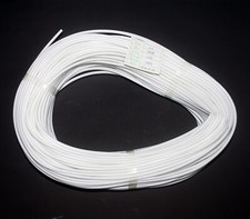 100m   3mm Silicon Fiber Glass Insulated Tube Sleeve UL 1500V VW-1 180  White 