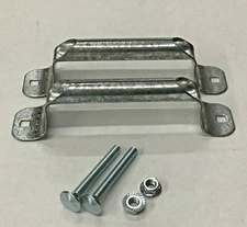 6.5" Lift Handles w/ Rolled Grip Steel & Fasteners Garage Door Truck Shed Barn