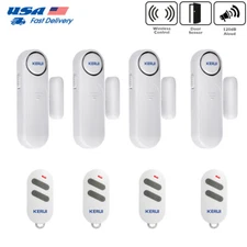 4pack Wireless Remote Control Magnetic Sensor Door Window Home Security Alarm