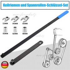 Keilriemen und Spannrollen Schl&uuml;ssel Satz 15, 16 und 18 mm Steckn&uuml;sse 3/8" 1/2"