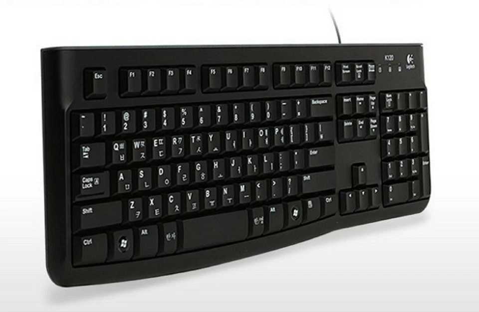 Logitech Korean English USB Wired Keyboard Membrane with Cover Protector (Black) - Image 4 of 4