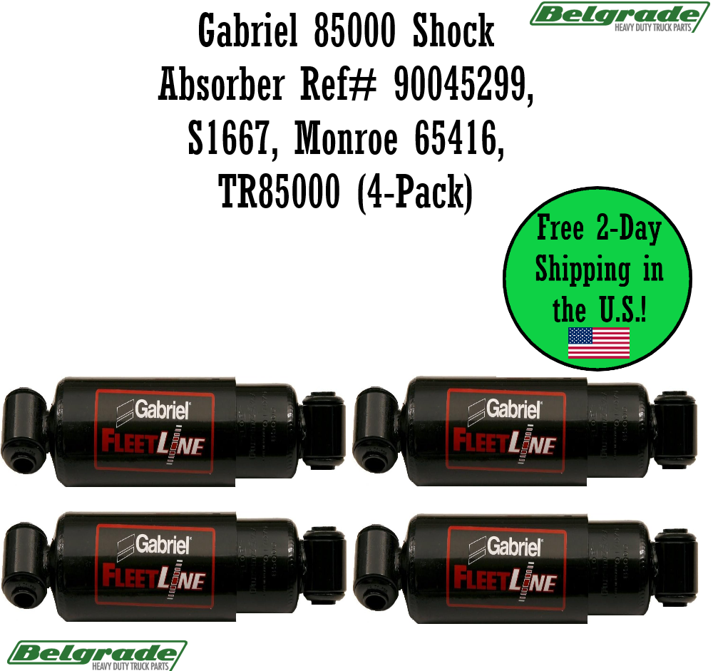 Gabriel 85000 Shock Absorber Ref# 90045299, Monroe 65416, TR85000