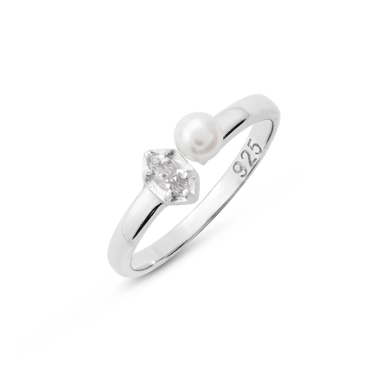 Cassini Anello Con Perla Naturale Intrecciata In Argento 925 – Design A Nido, Eleganza Senza Tempo
