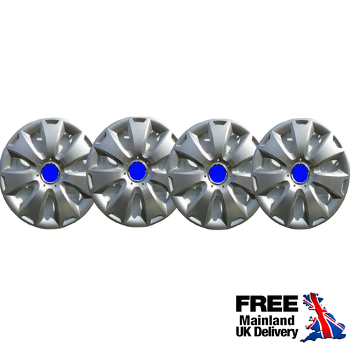 15" WHEEL TRIMS FOR FORD FIESTA 2000 2019 SET OF 4 BRAND NEW HUB CAPS