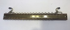 Vintage Tie Scarf Belt Hanger Jewelry Wood Metal-18 Double Hooks