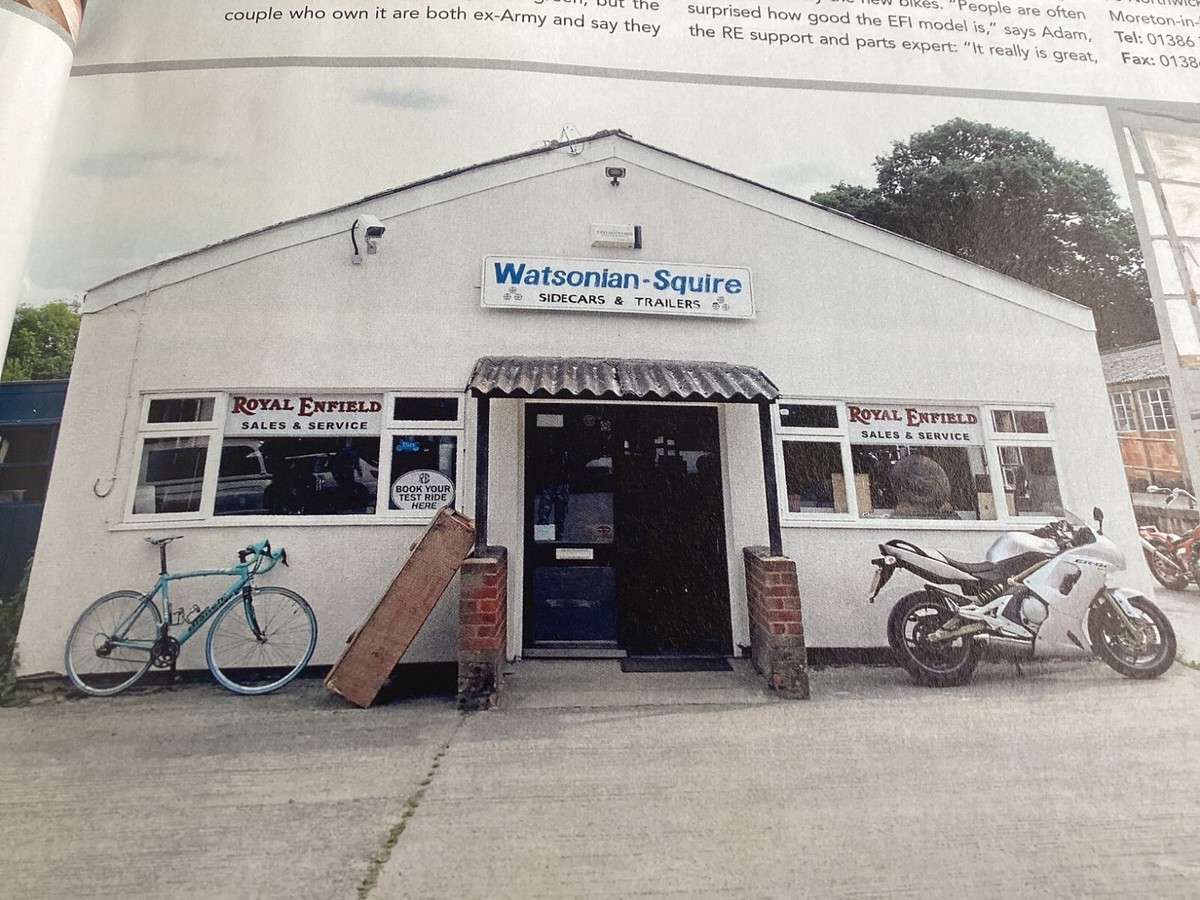 WATSONIAN SQUIRE SIDECAR MOTORCYCLE ARTICLE UK