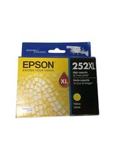 Epson 252XL Yellow DURABrite Ultra Genuine Ink Cartridge 3x More Prints Exp6/18