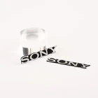 2X DIY  Sony aluminum logo badge replacement piece 58mm X 10mm