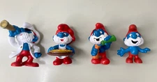 Peyo Schleich SMURF FIGURE LOT PAPA SMURF Used Vintage Figures
