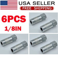Heavy Duty 1/8 In. Npt Grease Gun Coupler Flat Nozzle (6-pack) USA