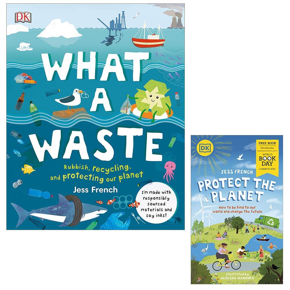 Jess French Collection 2 Books Set What A Waste,Protect the Planet Paperback NEW