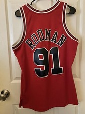 Mitchell Ness Swingman Dennis Rodman Chicago Bulls 1997-98 Road Jersey Medium
