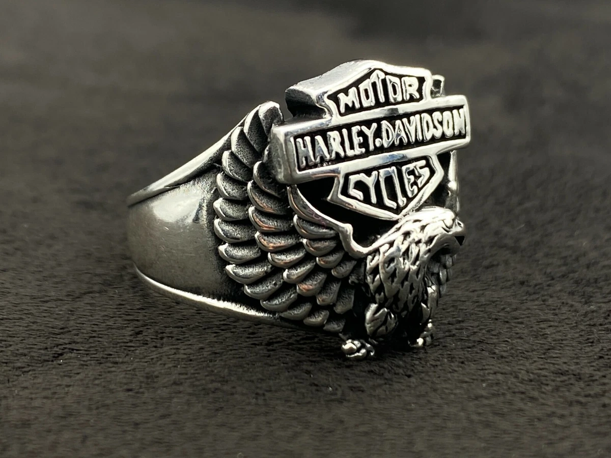 Harley Davidson Ring Men Ring Biker Ring Motorcycle Ring American Eagle