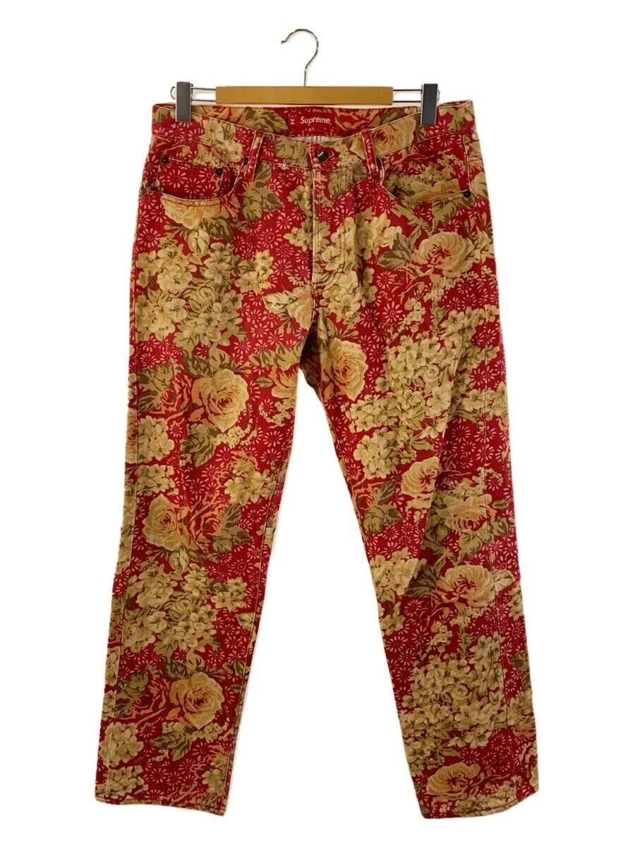 Supreme Autres Bas 34 Coton Rouge Floral Occasion