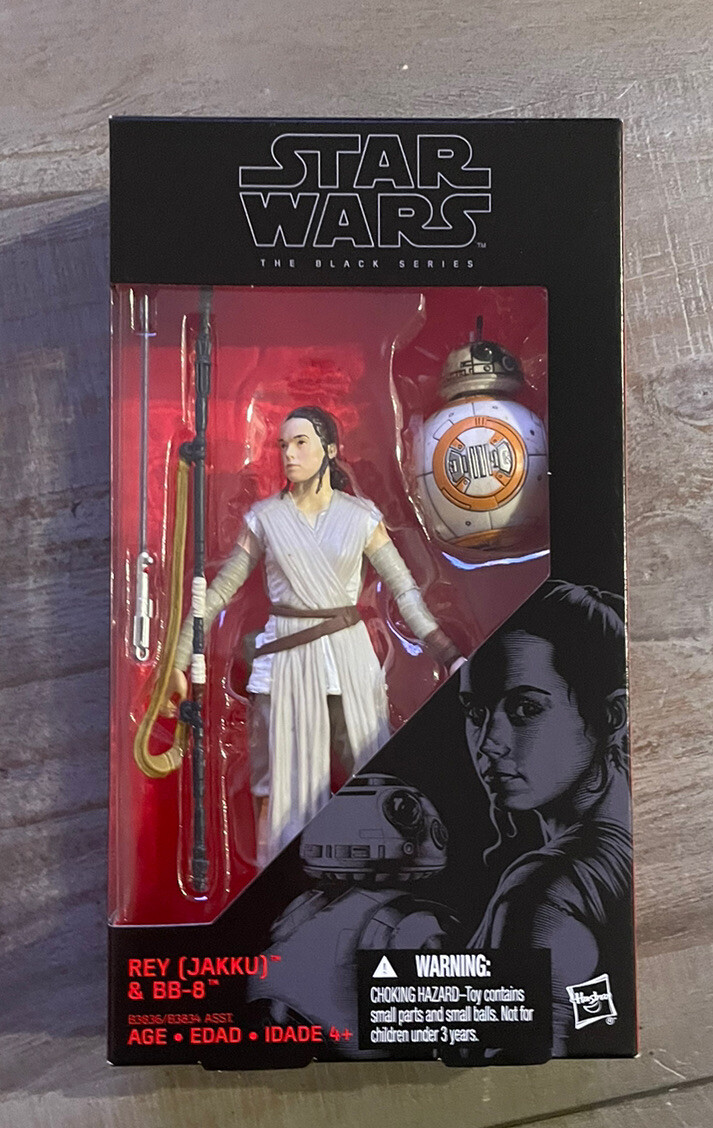 Hasbro Star Wars The Black Series 6-Inch Rey Jakku and BB-8 Action ...