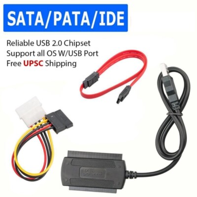 USB2.0 to IDE Cable for External Hard Drives Optical Device Connection