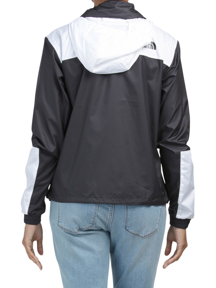 The North Face Women's Wind Funnel Jacket, Black/White, Medium