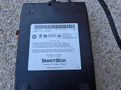 SmartDisk External 2.5โ Inch USB Floppy Drive FDUSB-B2 ๐พ Mitsumi D353FUE - Picture 4 of 5