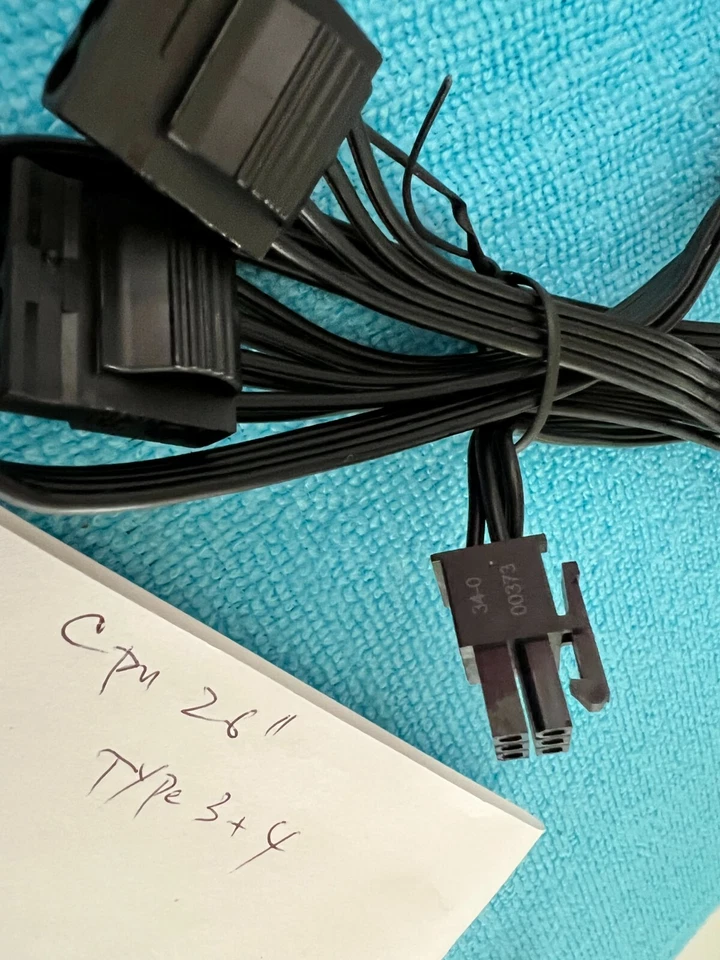 4x Corsair 6 Pin Plug to 4 Molex Type 3 4 Modular Corsair Power Supply Cable  - Image 4 of 4