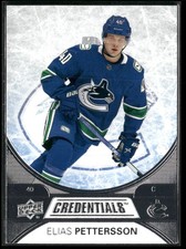 2021-22 Upper Deck Credentials #10 Elias Pettersson