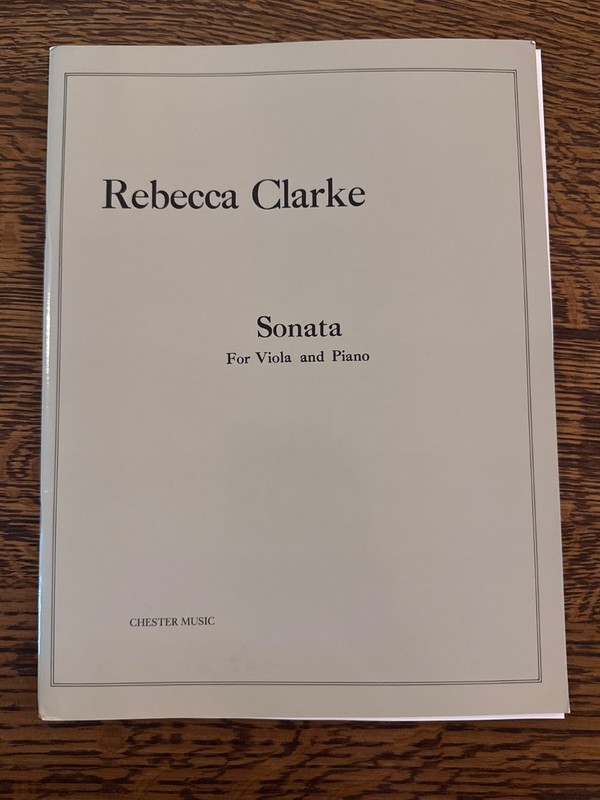 Rebecca Clarke Sonata for Viola and Piano - New part/score - FREE SHIPPING!